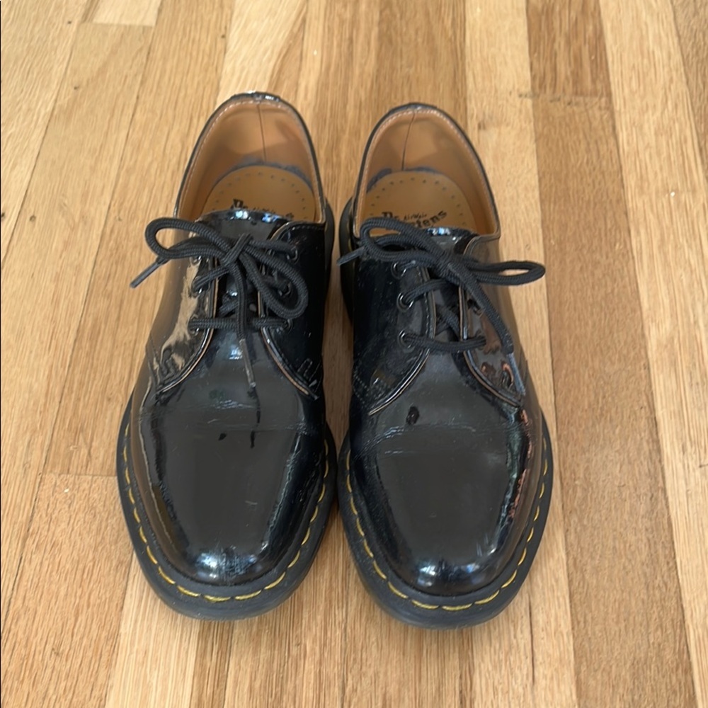 Dr. Martens Black Oxfords patent leather loafer